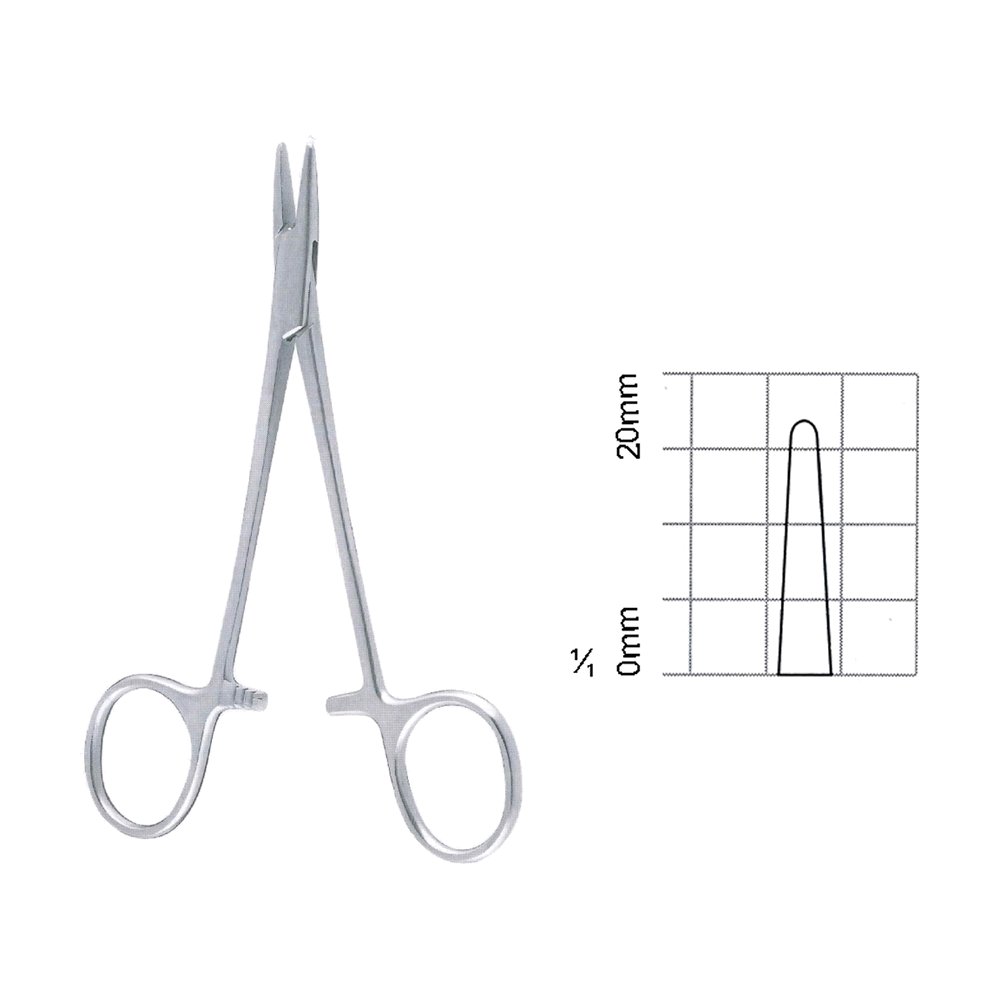 Halsey Needle Holders 13 cm, 5 1/2", Smooth (MB7-070)