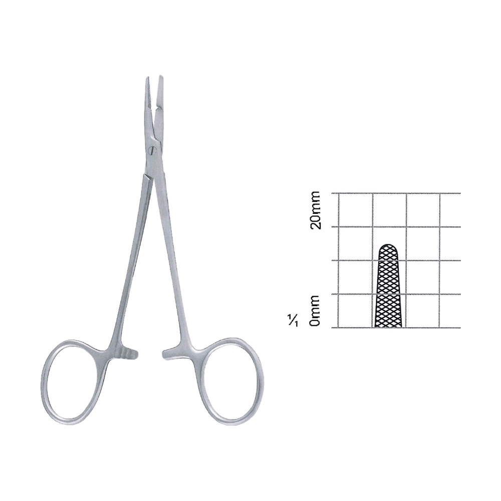 Olsen-Hegar Needle Holders 14 cm, 5 1/2", Serrated (MB7-073)