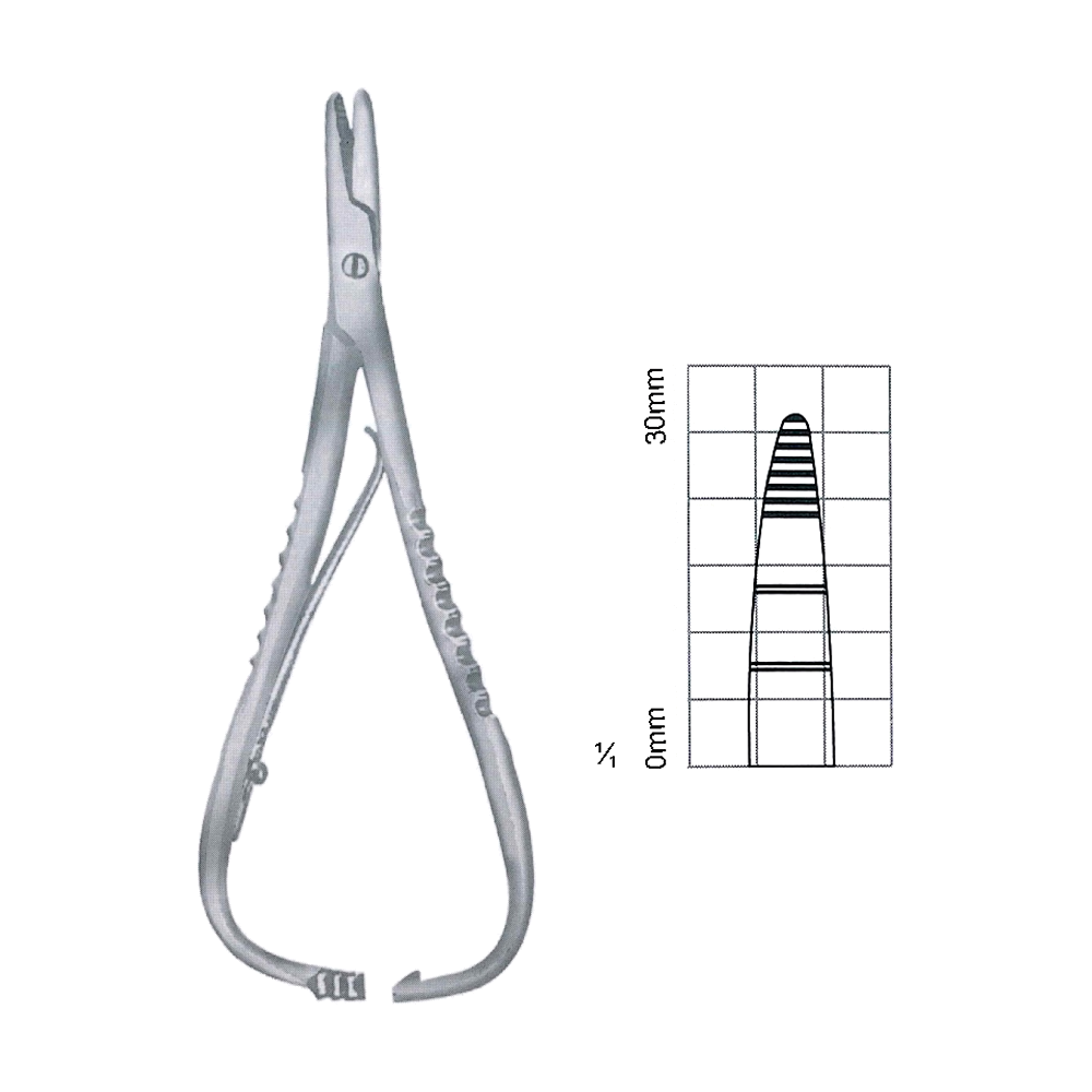 Macphail Needle Holders 20 cm, 8", Lined with Copper (MB7-100)