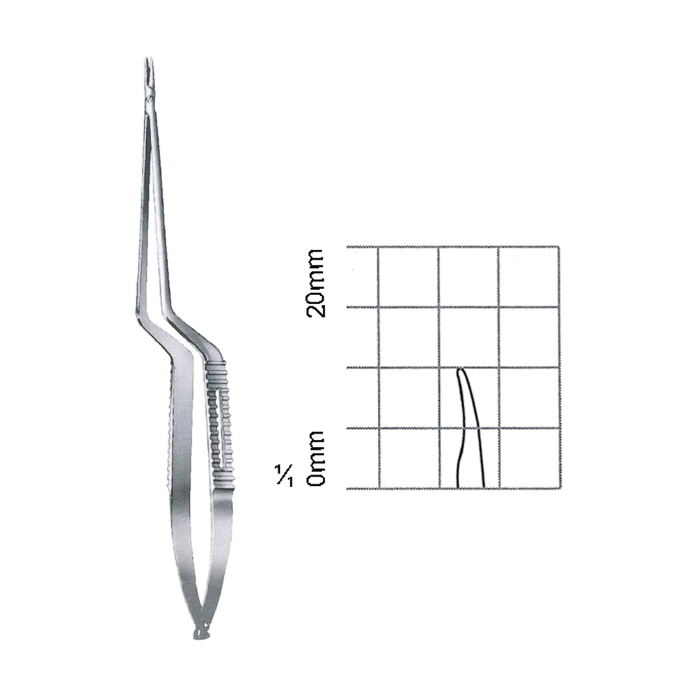 Micro Needle Holders 23 cm, 9", Smooth, Curved (MB7-124)