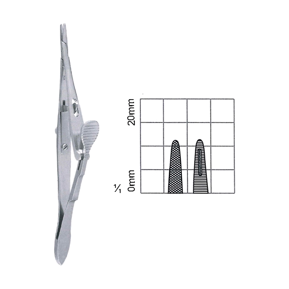 Kalt Needle Holders 13.5 cm, 5 1/4", Serrated (MB7-132)