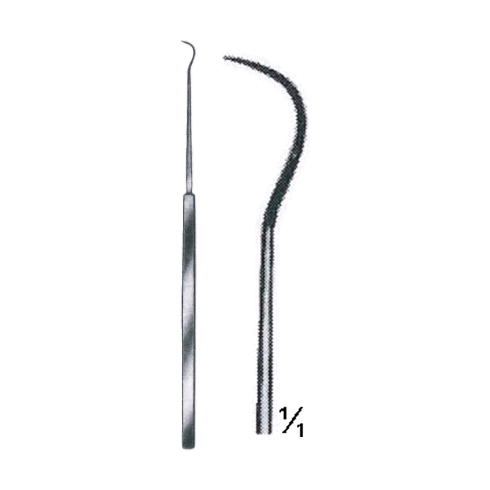 Toennis Hook & Skin Hook 15 cm, 6", Sharp (MB8-014)