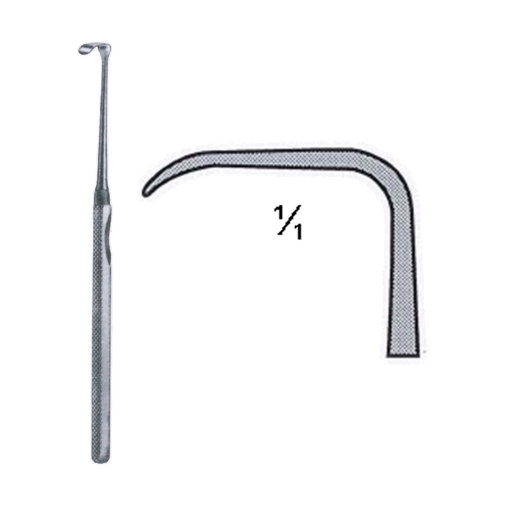 Mannerfelt-Langenbeck Hook 15.5 cm, 6", 30 x 8 mm, Fig. 4 (MB8-037)