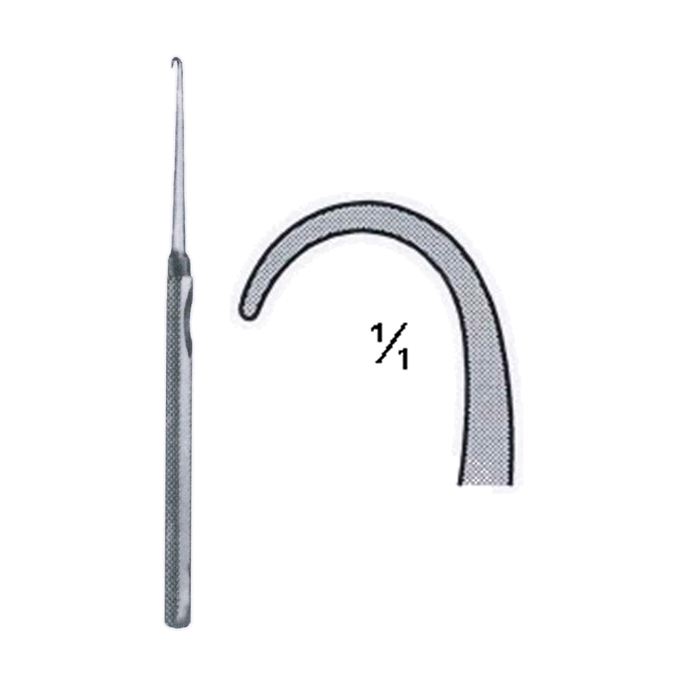 Mannerfelt Hook 15.5 cm, 6", Large Curve, Single Hook, Sharp (MB8-038)
