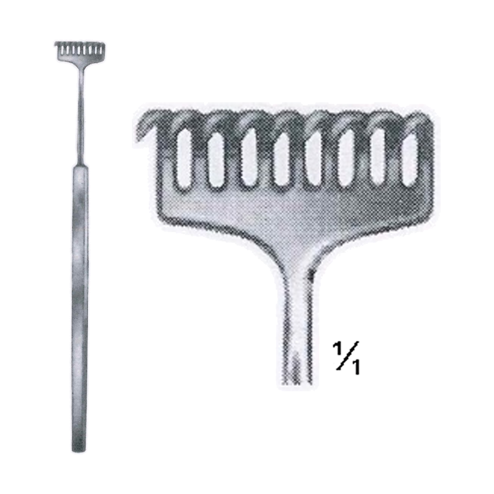 Miller Retractor 13.5 cm, 5 1/4", 9 Prong, Sharp (MB8-060)