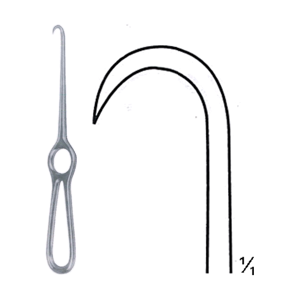 Kocher Hooklet Retractor 21 cm, 8 1/4", Sharp (MB8-083)