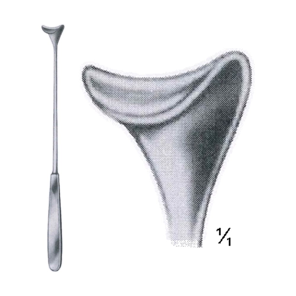 Cushing Hooklet Retractor 24 cm, 9 1/2", 13 x 18 mm (MB8-145)