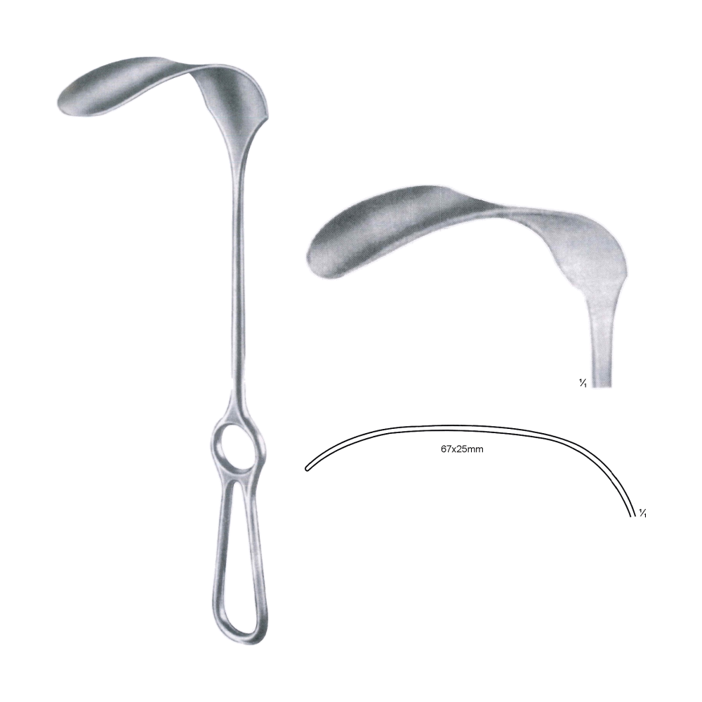 Kocher Retractor 28 cm, 11", 67 x 25 mm (MB8-156)
