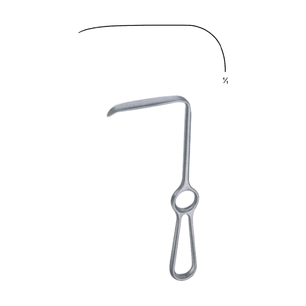 Langenbeck Retractor 21.5 cm, 8 1/2", Handle Vertical to the Blade (MB8-204)