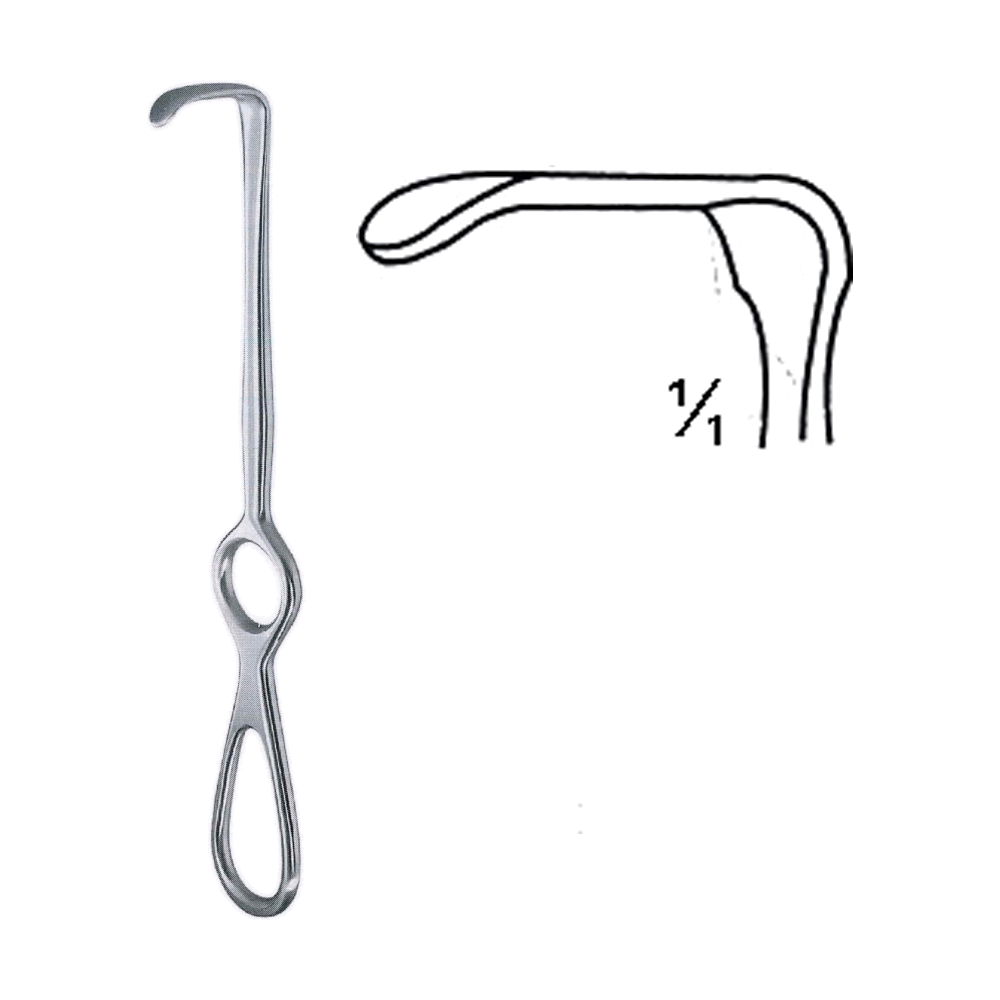 Langenbeck Retractor 20.4 cm, 8", 20 x 7 mm (MB8-205)