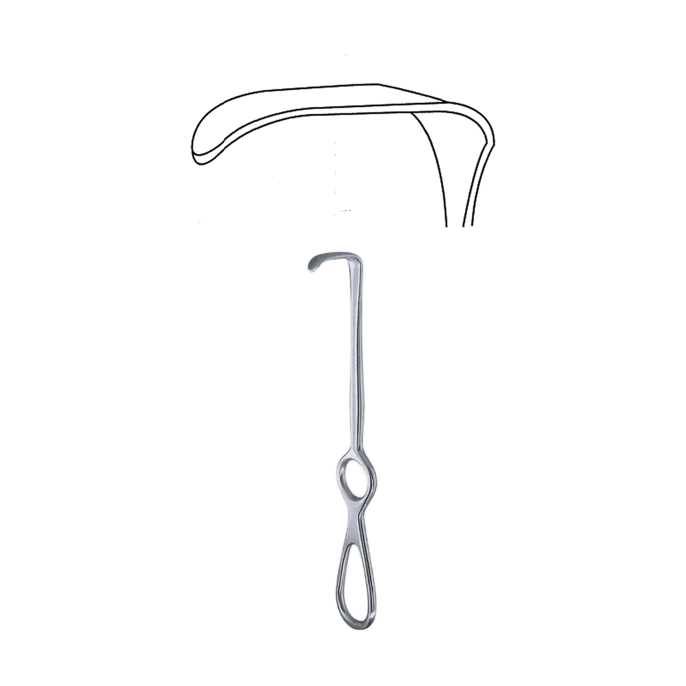 Langenbeck Retractor 20.4 cm, 8", 50 x 20 mm (MB8-213)