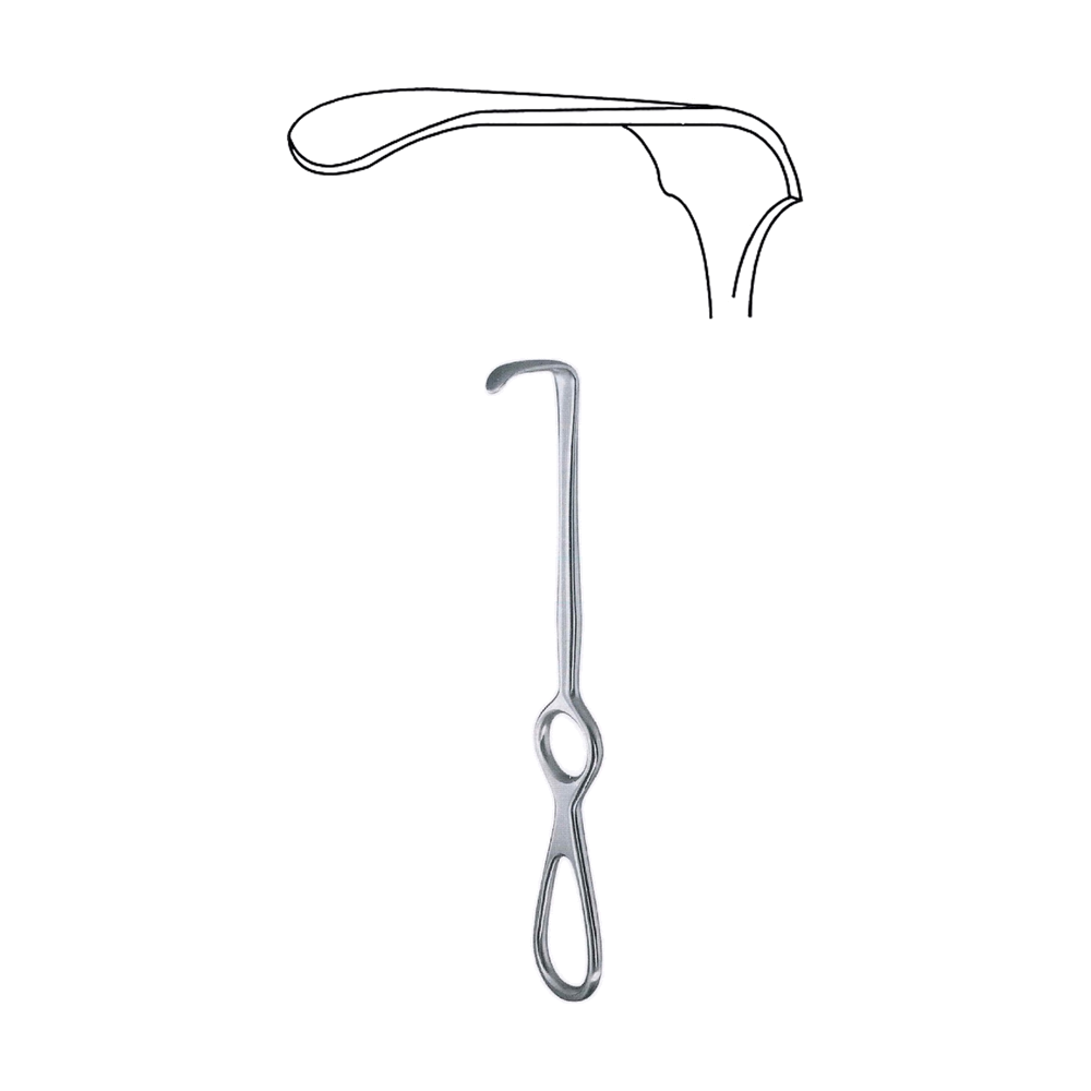 Langenbeck Retractor 20.4 cm, 8", 60 x 20 mm (MB8-214)
