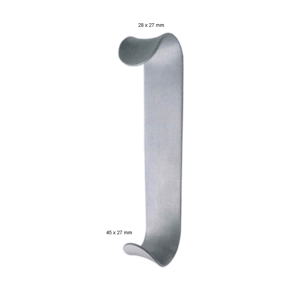 Roux Retractor 18.5 cm, 7 1/4", 28 x 27 mm / 45 x 27 mm (MB8-270)