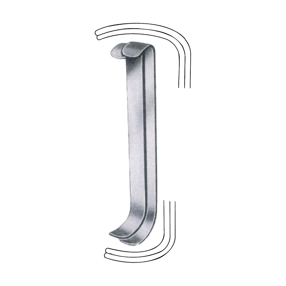 Collin Retractor 16.5 cm, 6 1/2", Set 2 Pcs., 25 x 12 / 35 x 16 mm (MB8-282)