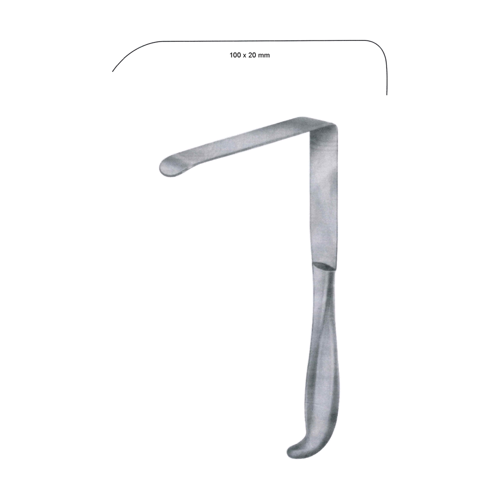 Brunner Retractor 24 cm, 9 1/2", 100 x 20 mm (MB8-323)