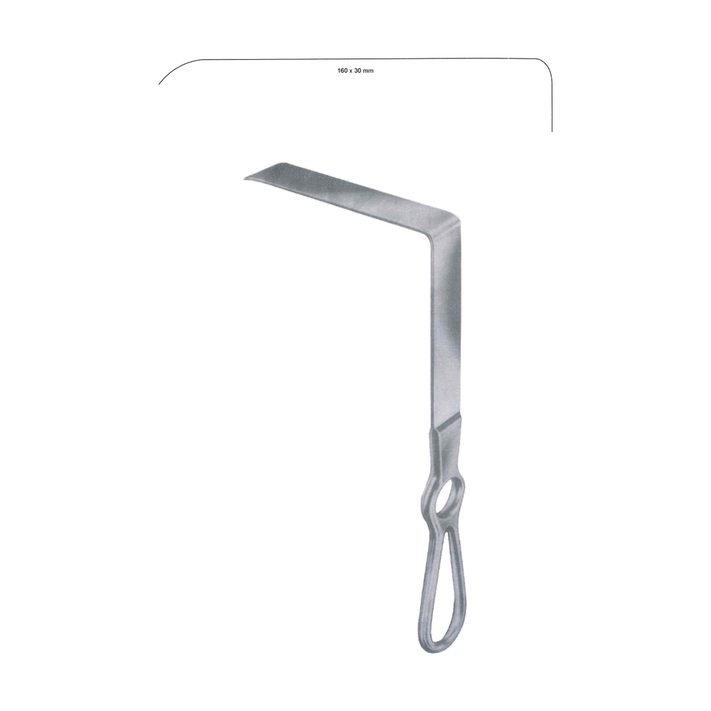 Brunner Retractor 24 cm, 9 1/2", 160 x 30 mm (MB8-332)