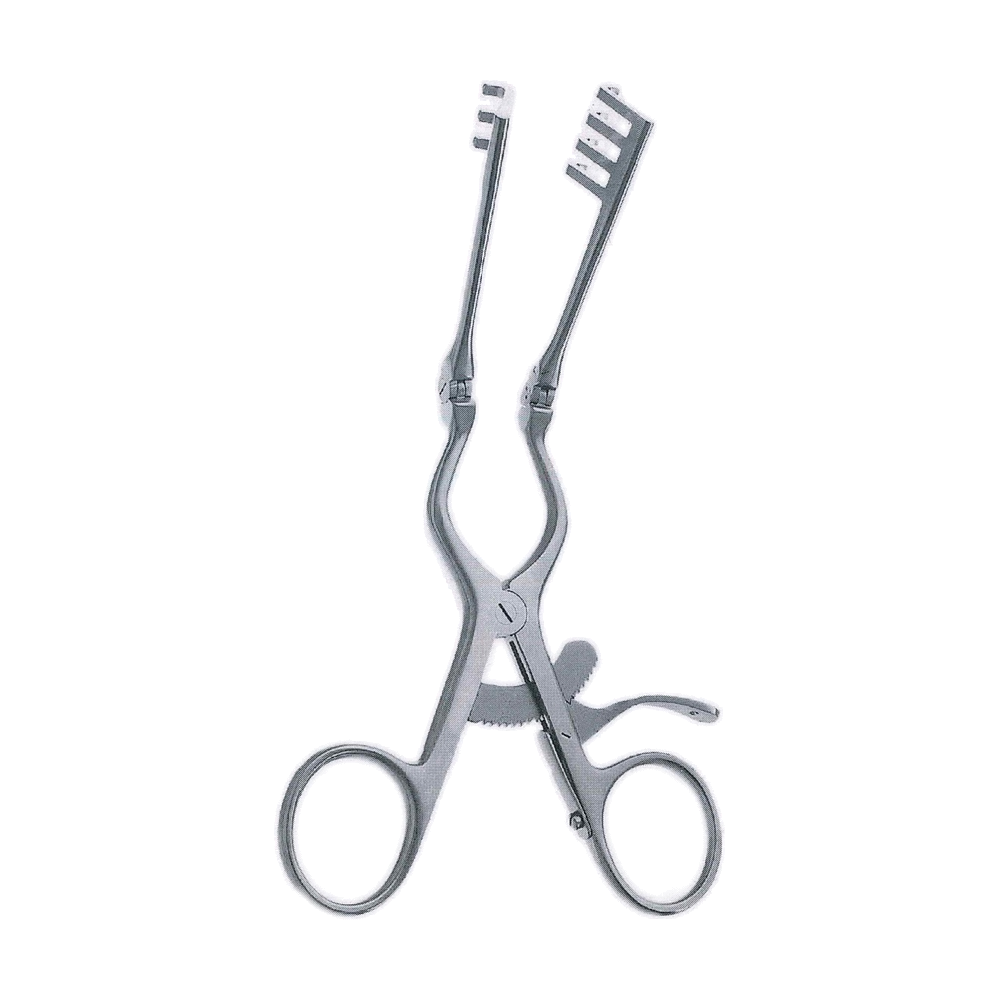 Beckman-Weitlaner Retractor 16.5 cm, 6 1/2", 3 x 4 Blunt Prongs (MB8-511)