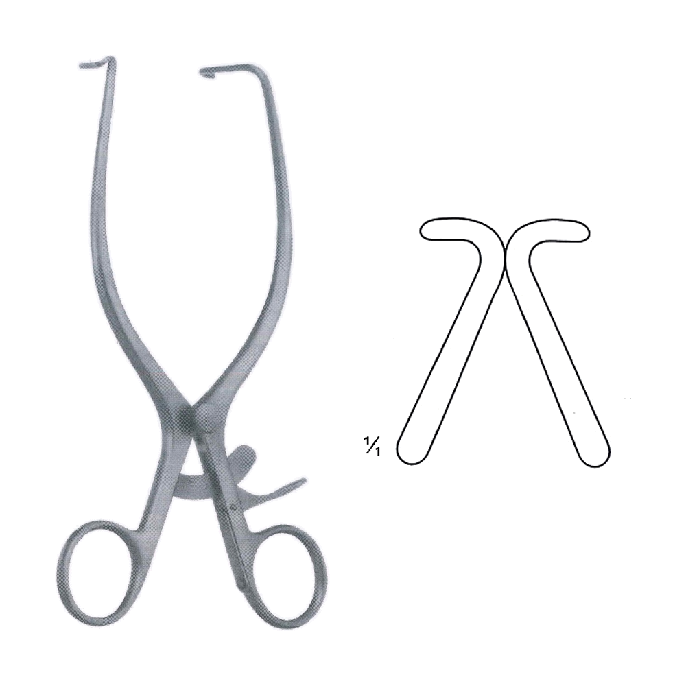 Jackson Burrows Retractor 18.5 cm, 7", Blunt (MB8-520)