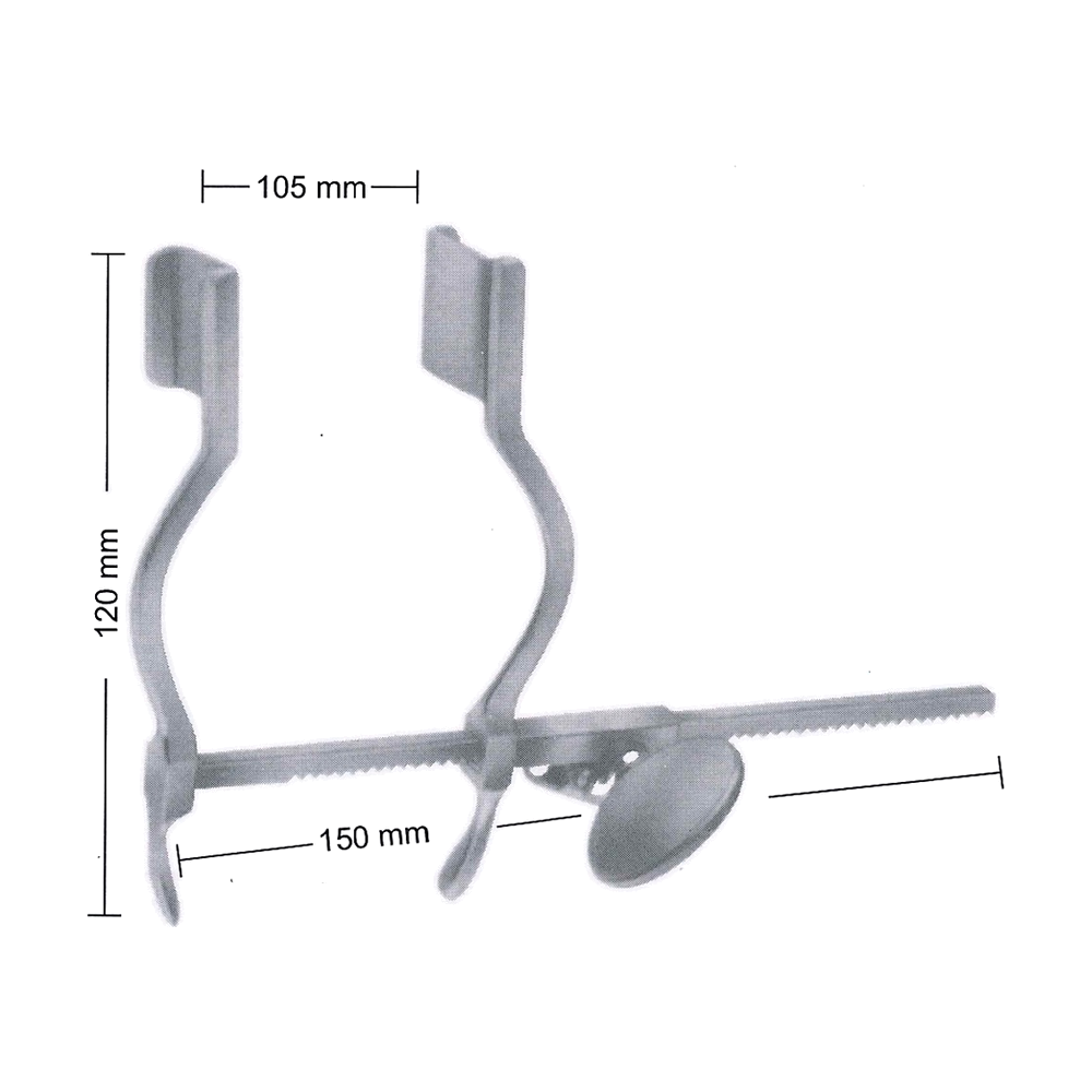 Hertzler Retractor, Blades 20 x 25 mm (MB8-528)