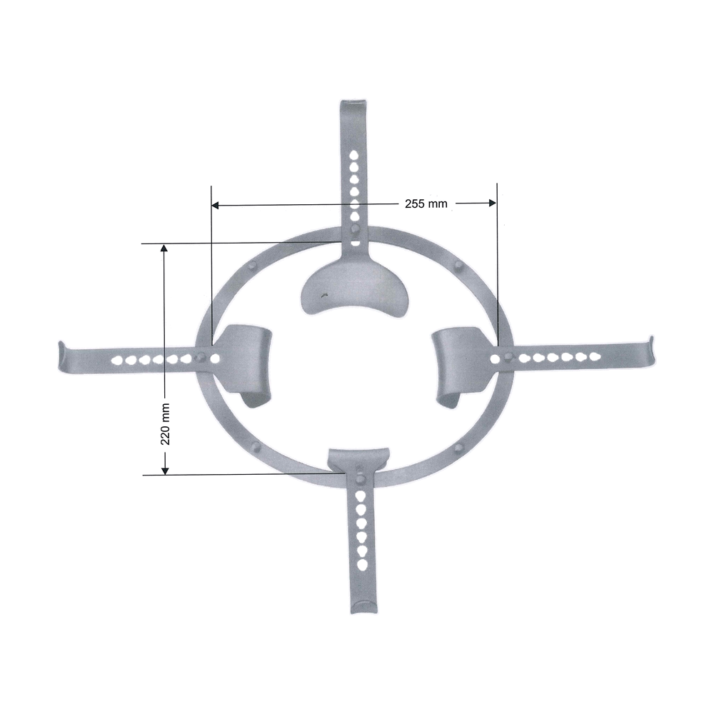 Semm Abdominal Retractor, 1 Frame 225 x 220 mm (MB8-576)