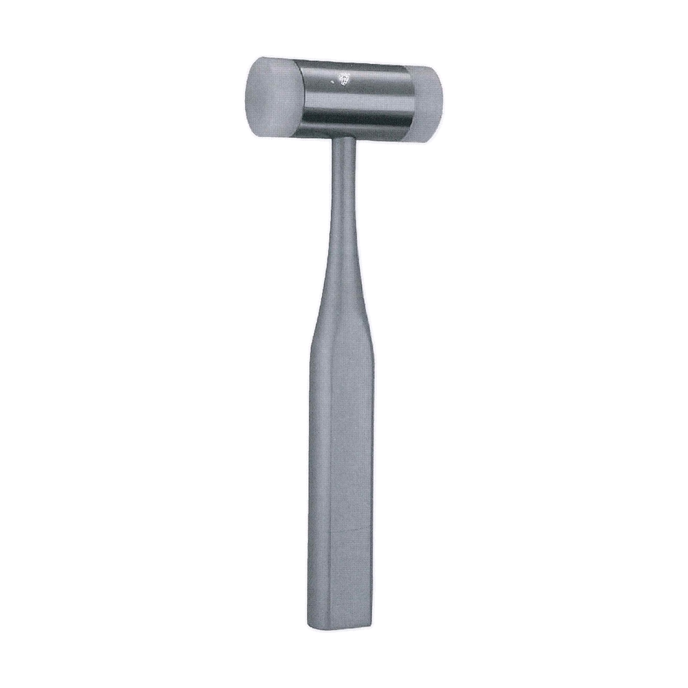 Mallet 19 cm, 7 1/2", 25 mm Ø - 205 g, Solid Steel with Plastic Faces (MB9-035)