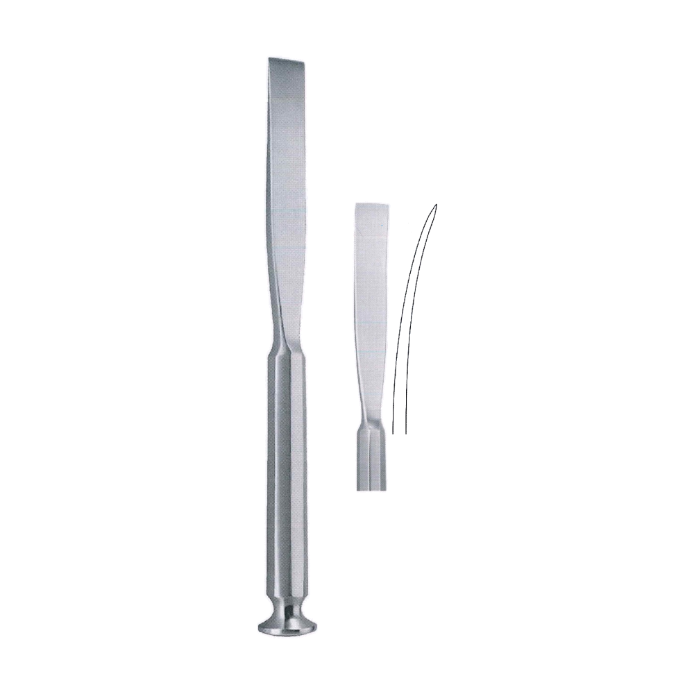 Stille Osteotome 20 cm, 8", Curved, 10 mm (MB9-316)