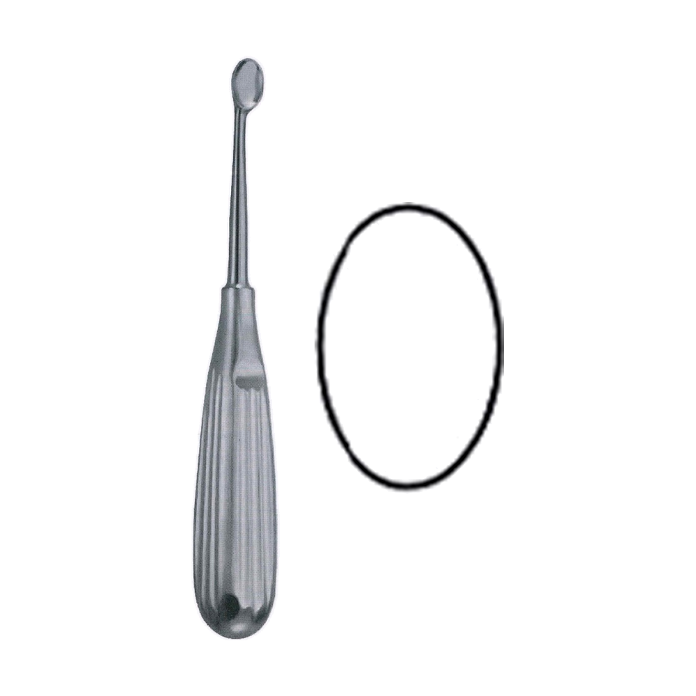 Volkmann Bone Curette 17 cm, 7", Size 0 (MB9-419)