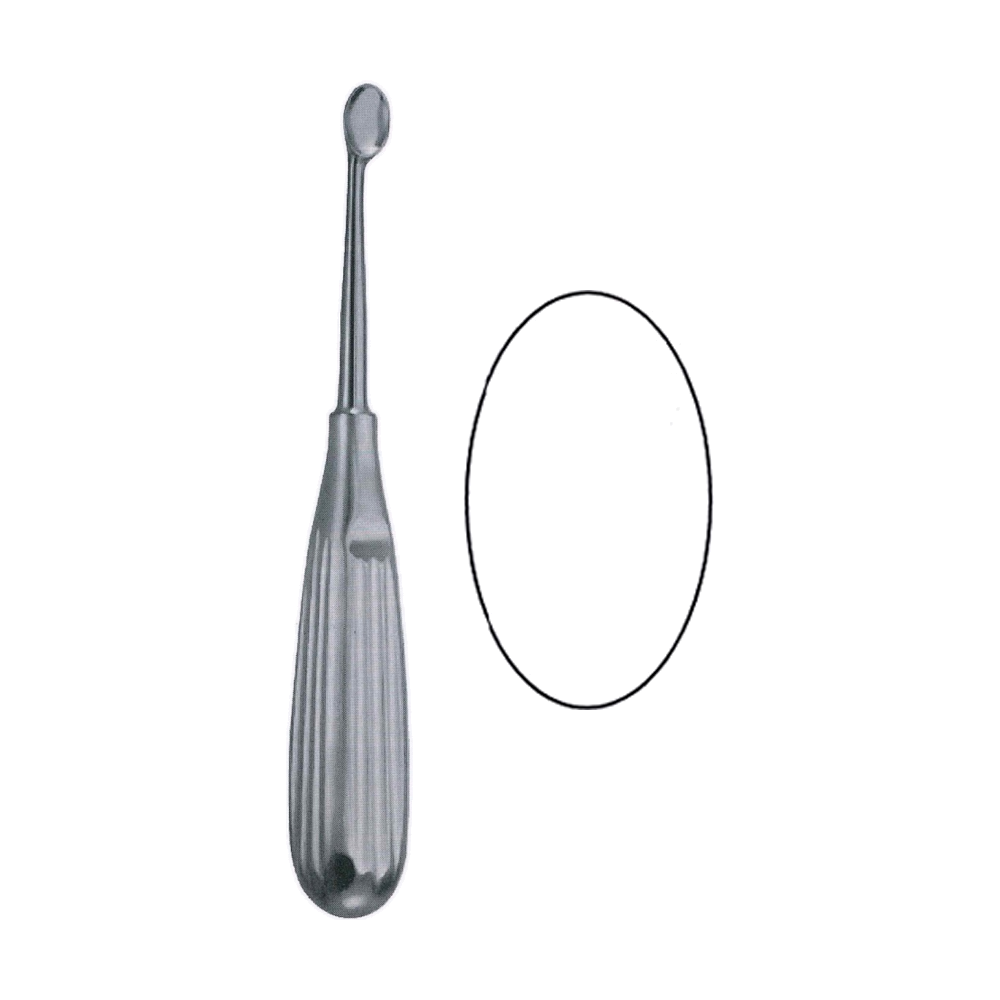 Volkmann Bone Curette 17 cm, 7", Size 6 (MB9-425)