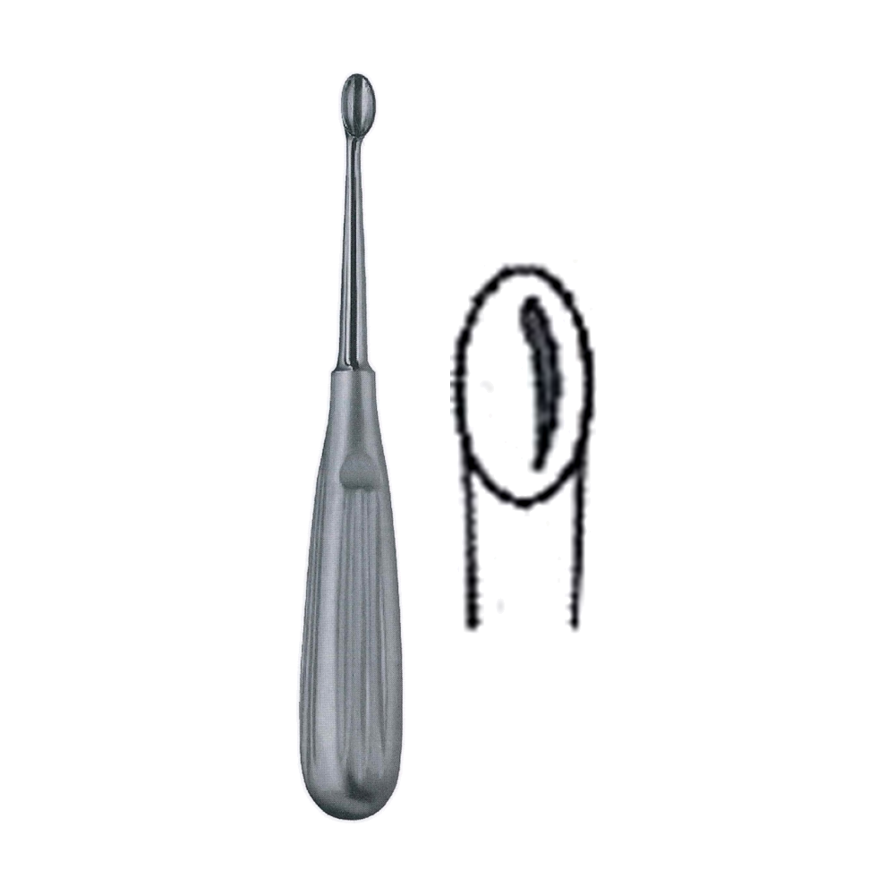 Schede Bone Curette 17 cm, 6 3/4", Size 000 (MB9-426)