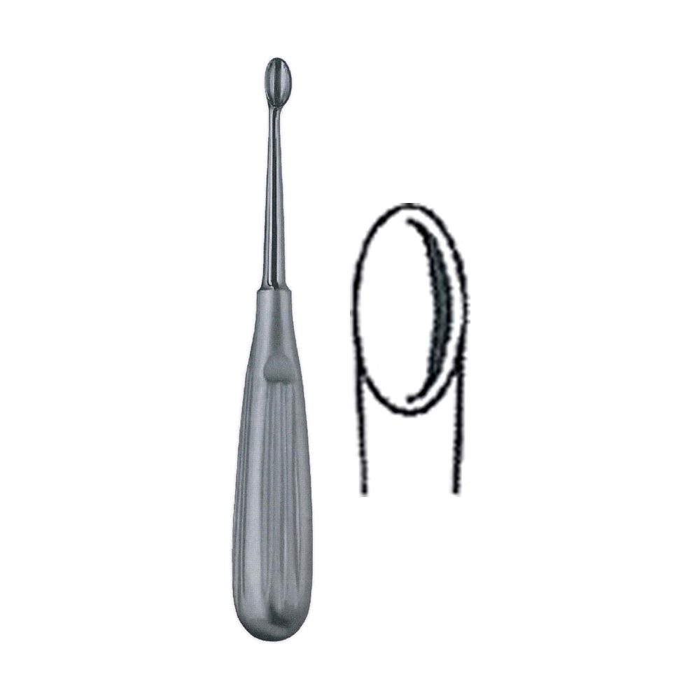 Schede Bone Curette 17 cm, 6 3/4", Size 00 (MB9-427)