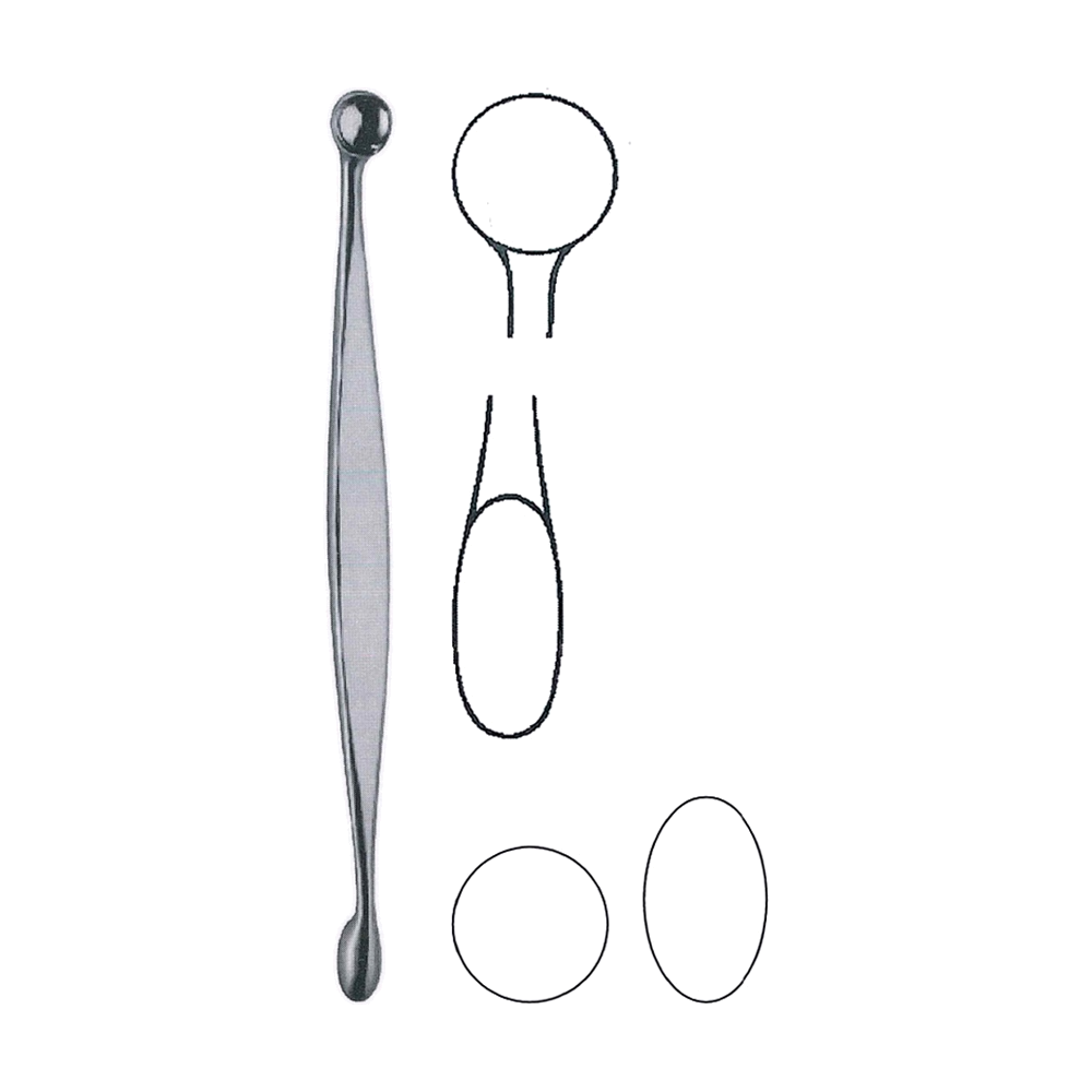 Volkmann Curette, Round / Oval 20 cm, 8" (MB9-473)
