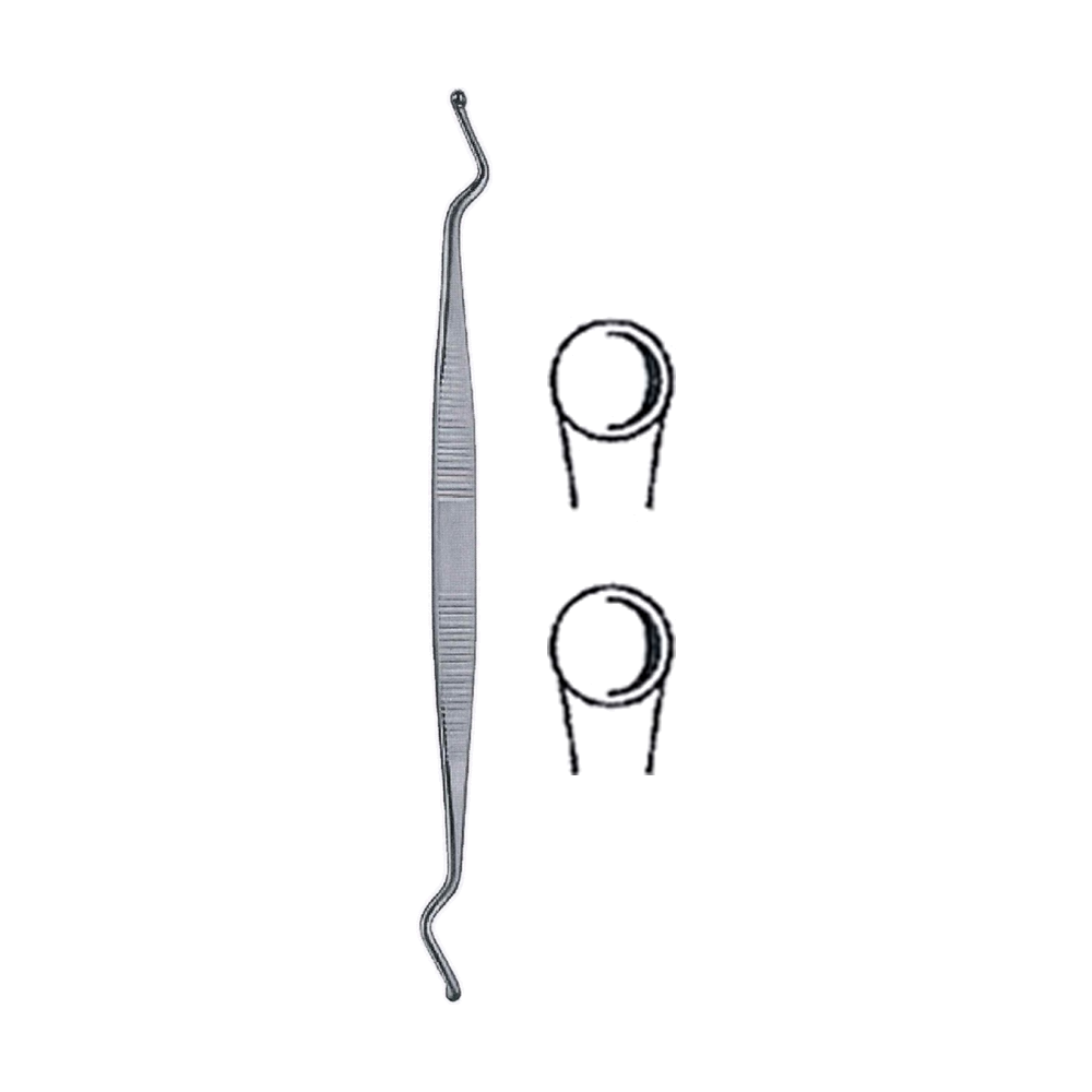 Martini Curette 15.5 cm, 6", Size 0 (MB9-482)