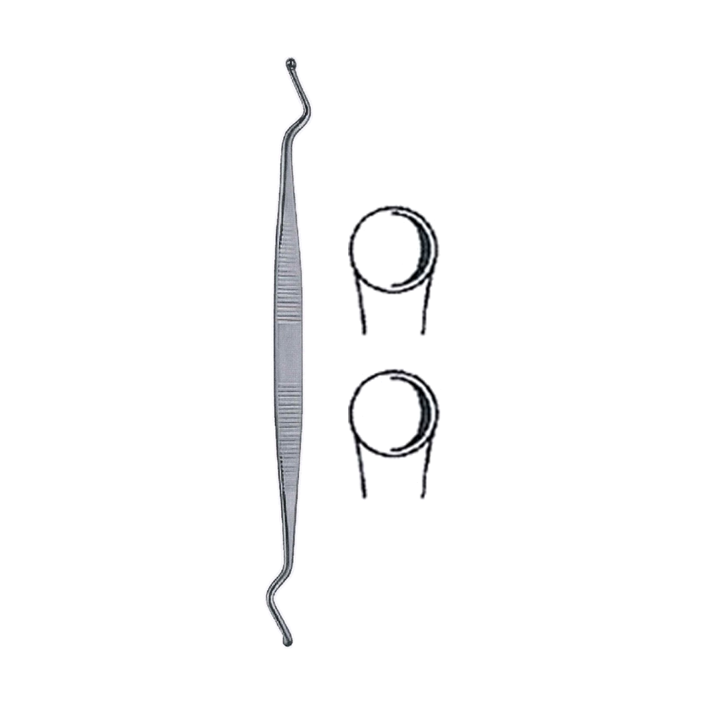 Martini Curette 15.5 cm, 6", Size 1 (MB9-483)