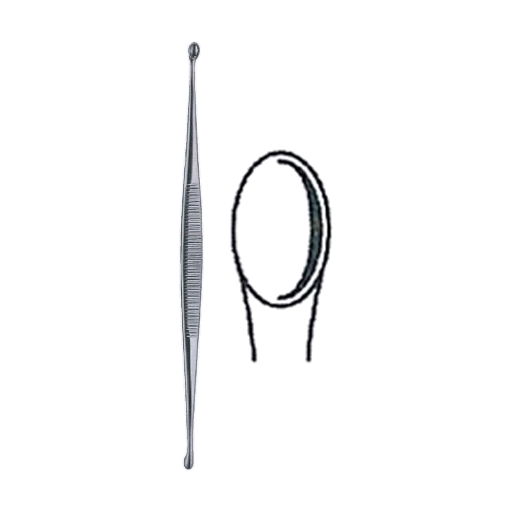 Williger Curette 13.5 cm, 5 1/4", Size 2 (MB9-489)