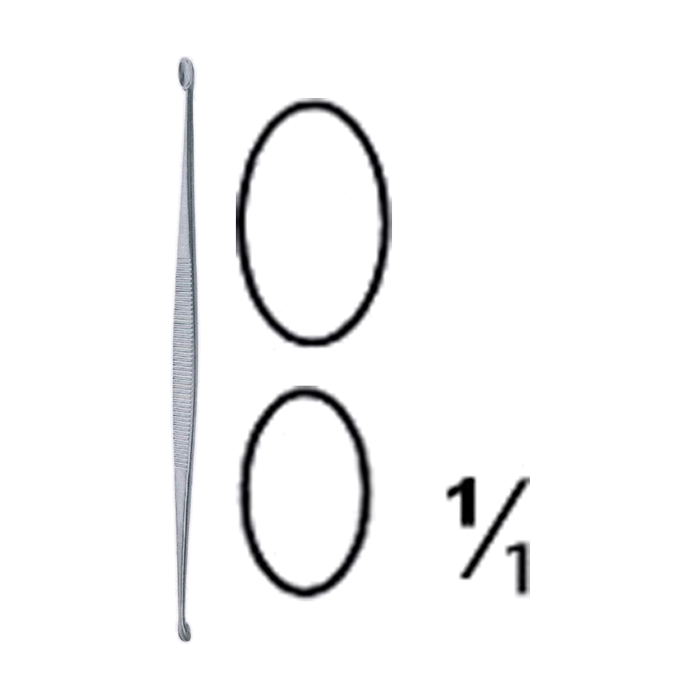 Williger Curette 13.25 cm, 5 1/2", Double Ended, Size 00/0 (MB9-495)
