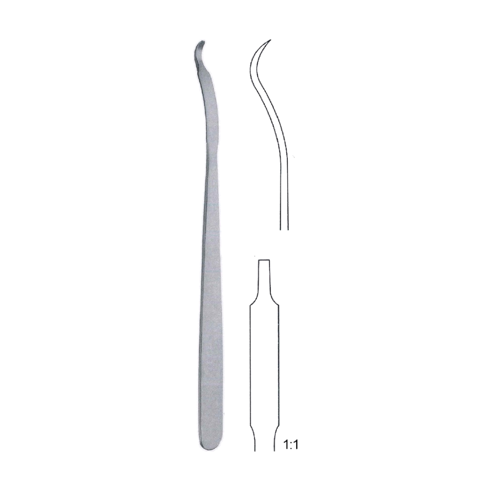 Mini-Hohmann Bone Elevator 16 cm, 6 1/4", 6 mm Width Blade (MB9-561)