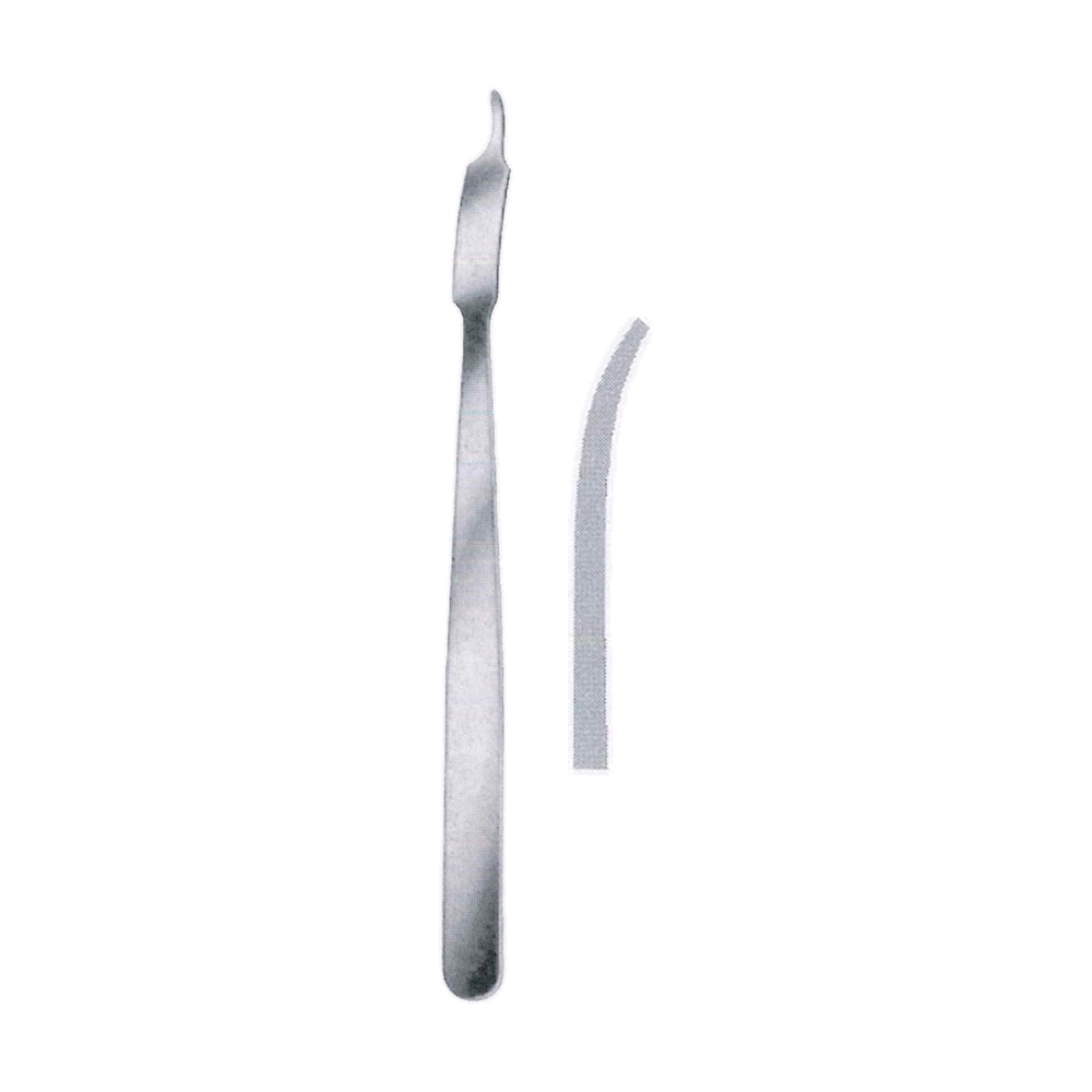 Periosteal Elevator 17.5 cm, 7", Contra Angled Curve, 4.5 mm Width (MB9-576)