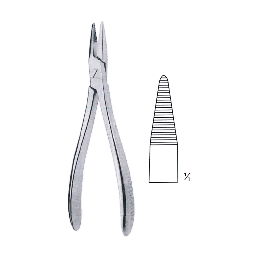 Needle Nose Pliers 19 cm, 7 1/2", Serrated (MB9-621)