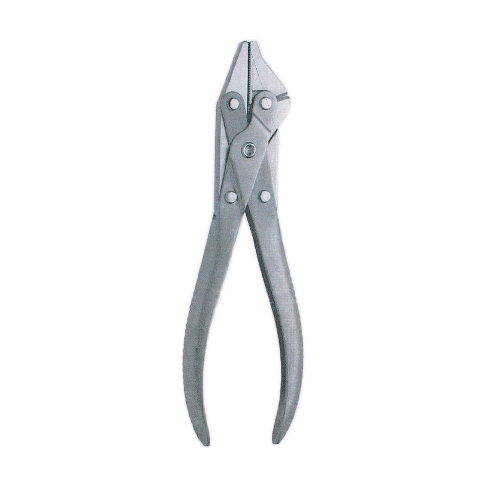 Flat Nose Plier 18.5 cm, 7 1/4", Parallel Grip, Incorporated Cutter, for Hard Wires up to 1.6 mm (MB9-637)
