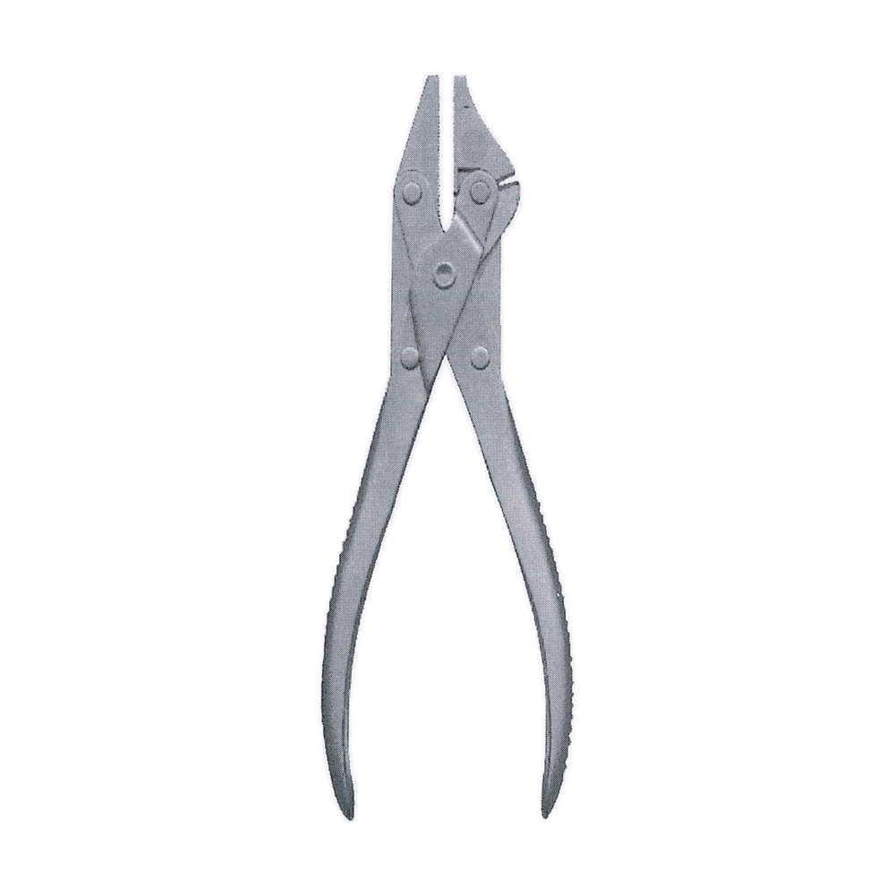 Flat Nosed Plier 18 cm, 7", Parallel, Parallel with Lateral Wire Cutter (MB9-651)