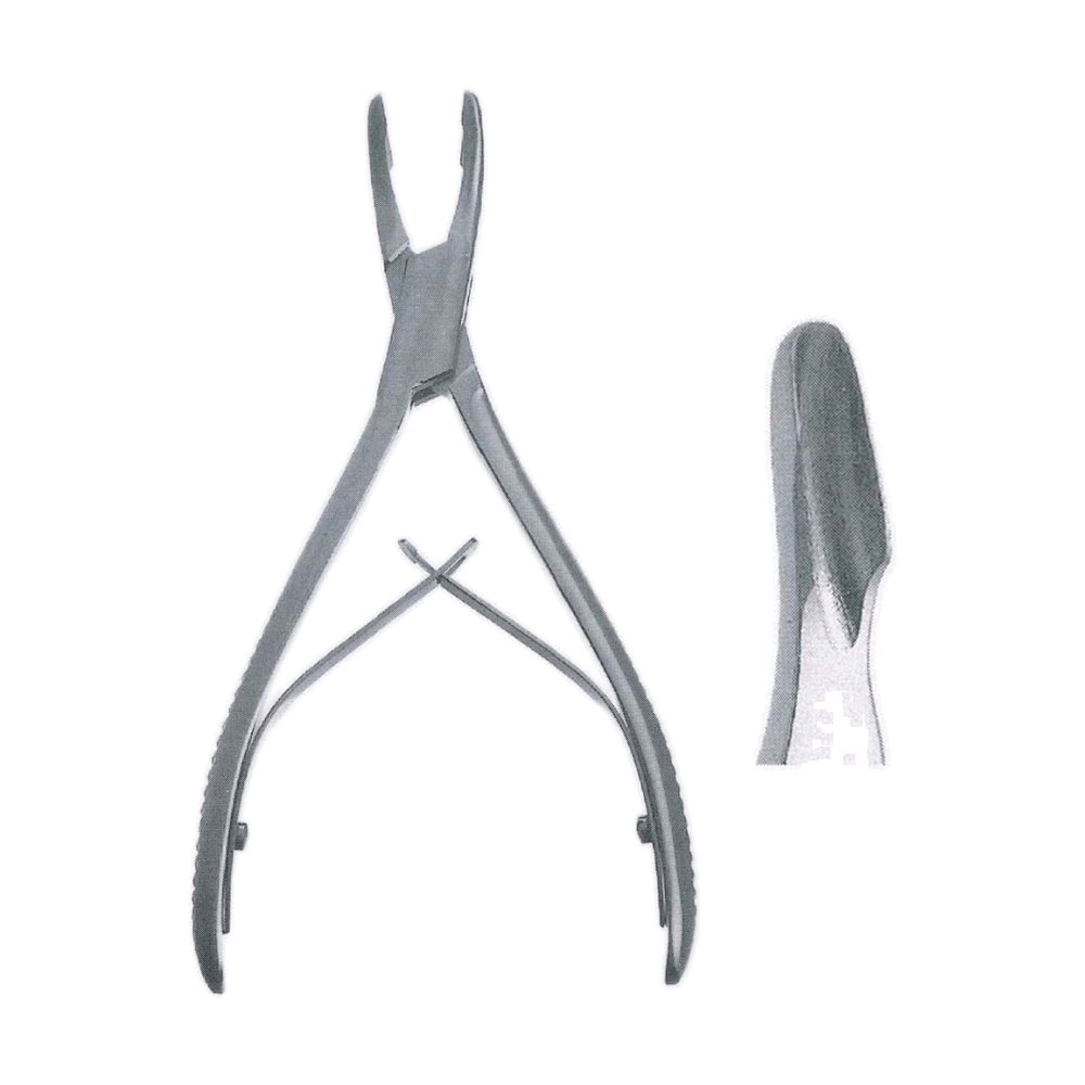Rongeur #4 14 cm, 5 1/2", Single Action, Curved, 4 x 9 mm (MB9-673)
