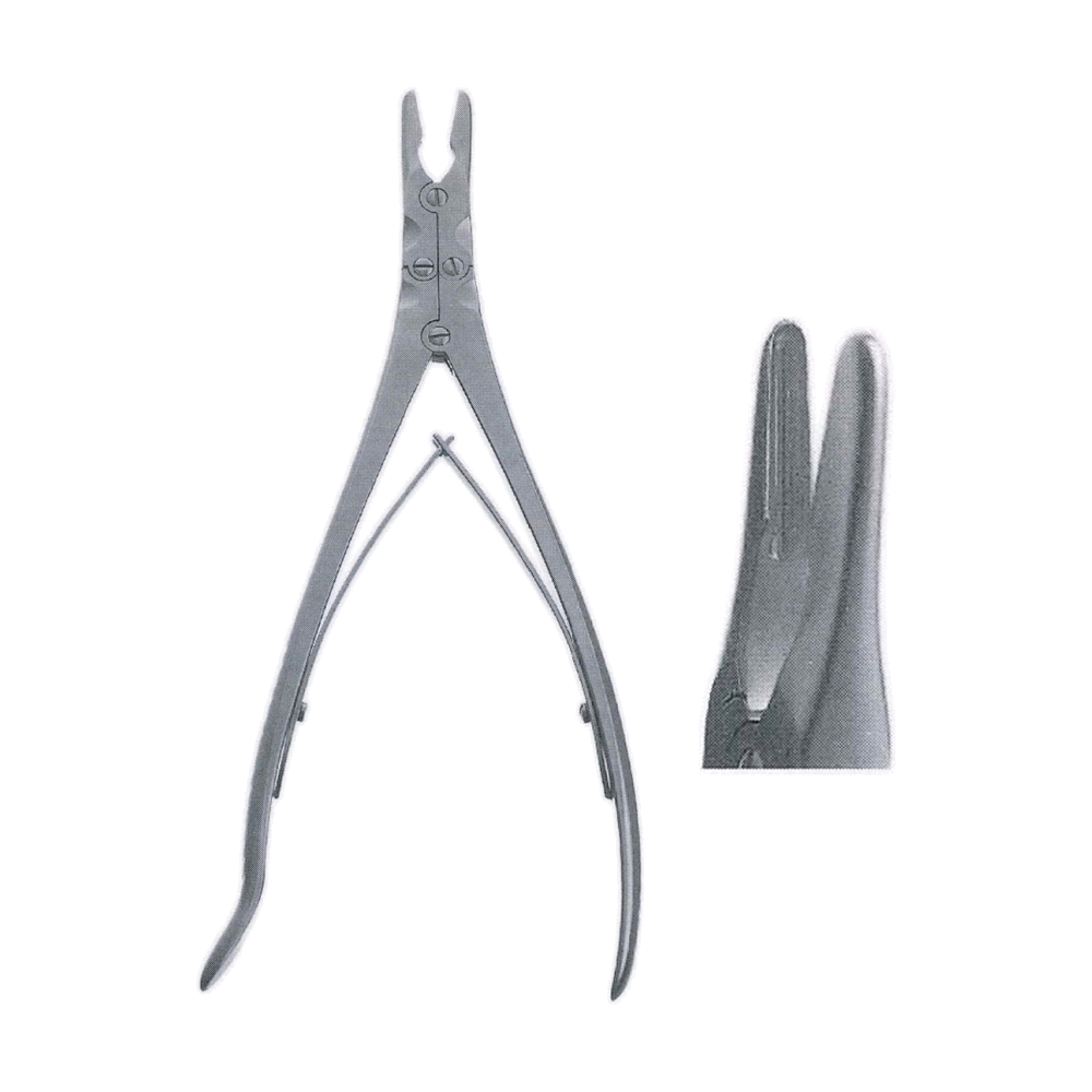 Smith-Peterson Laminectomy Rongeur 24 cm, 9 1/2", Double Action, Straight, 3 x 16 mm (MB9-690)
