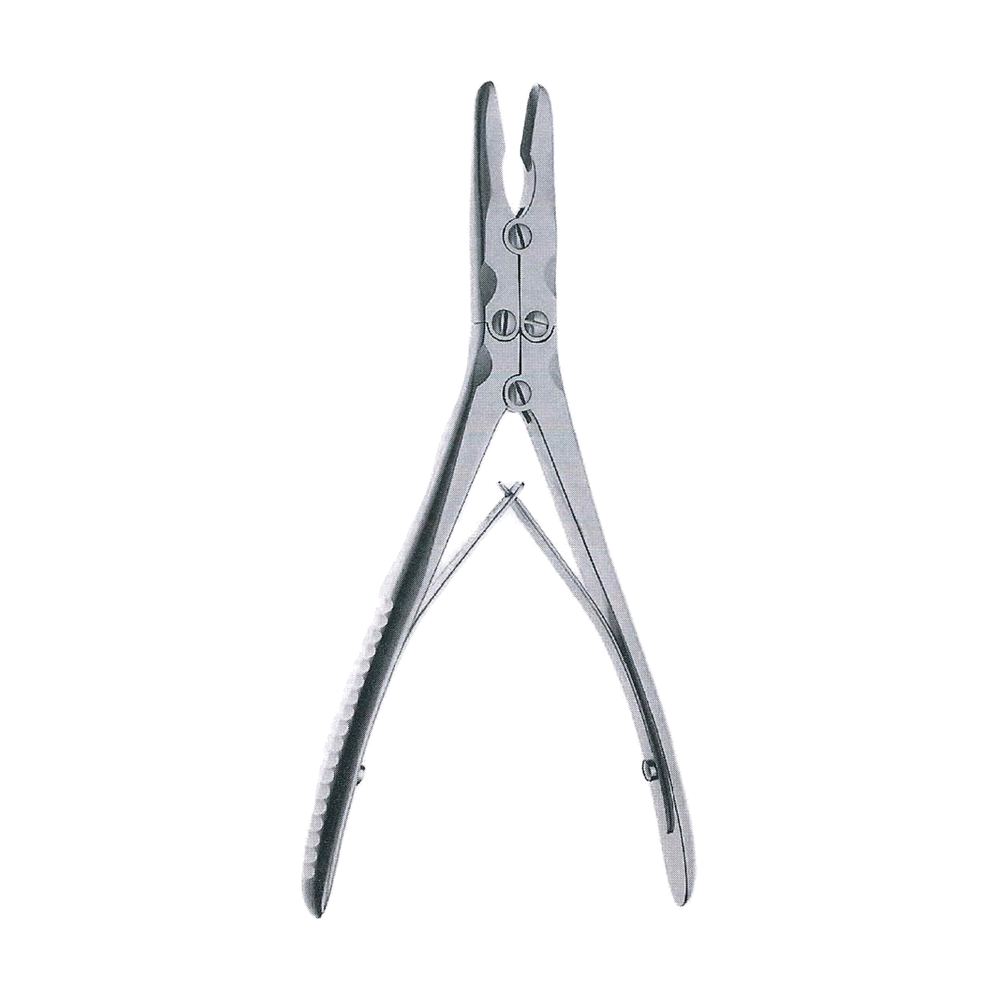 Ruskin Rongeur 18 cm, 7 1/8", 4 x 16 mm, Double Action, Curved on Side (MB9-692)