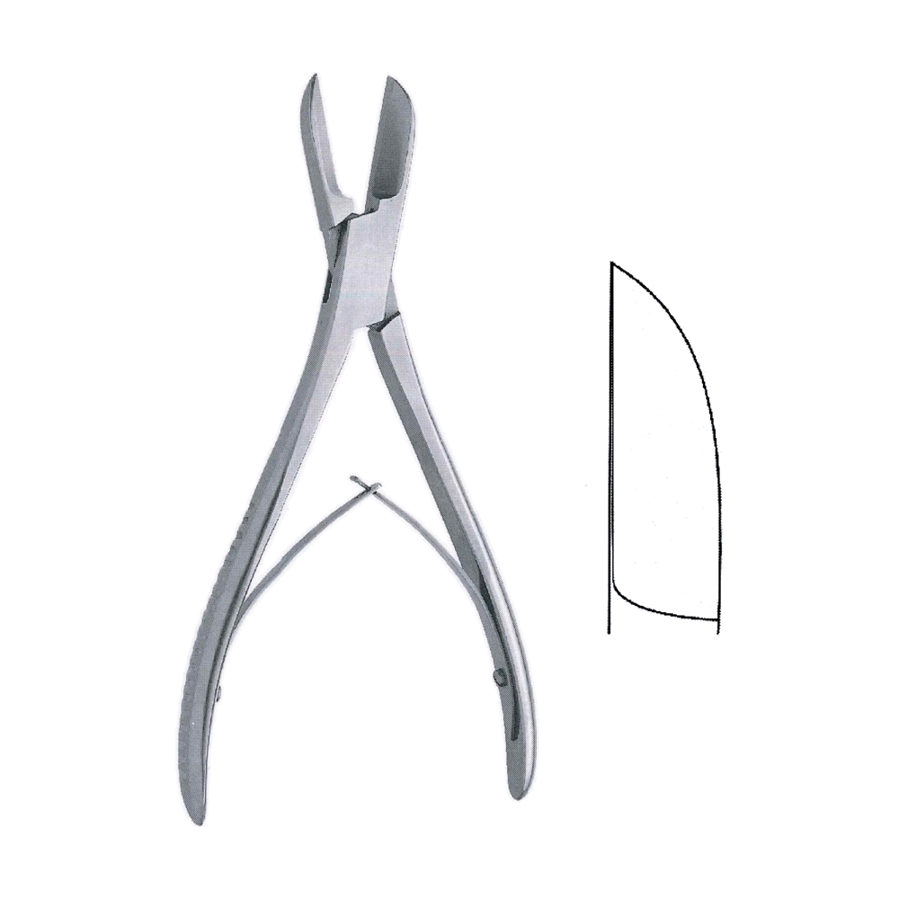 Liston Bone Cutting Rongeur Forceps 14 cm, 5 1/2", Straight (MB9-753)