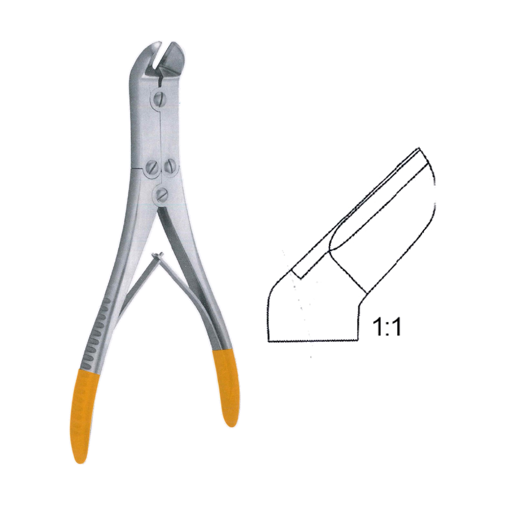 Vital Wire Cutter 22 cm, 8 3/4", for Hard Wires up to 2.2mm, for Soft Wires up to 2.8mm (MB9-792)