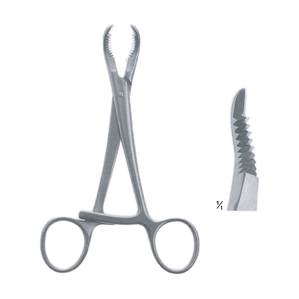 Bone Reduction Forceps 14 cm, 5 1/2", Curved (MB9-888)