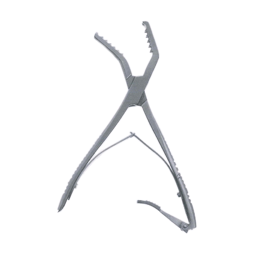 Semb Bone Holding Forceps, Curved on Side 19 cm, 7 1/2", 4 x 5 Teeth (MB9-896)