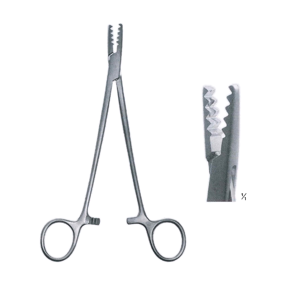 Martin Cartilage Bone Holding Clamp Forceps 19 cm, 7 1/2", Straight (MB9-898)