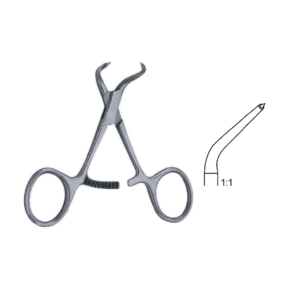 Bone Holding Forceps 9.5 cm, 3 3/4" (MB9-934)