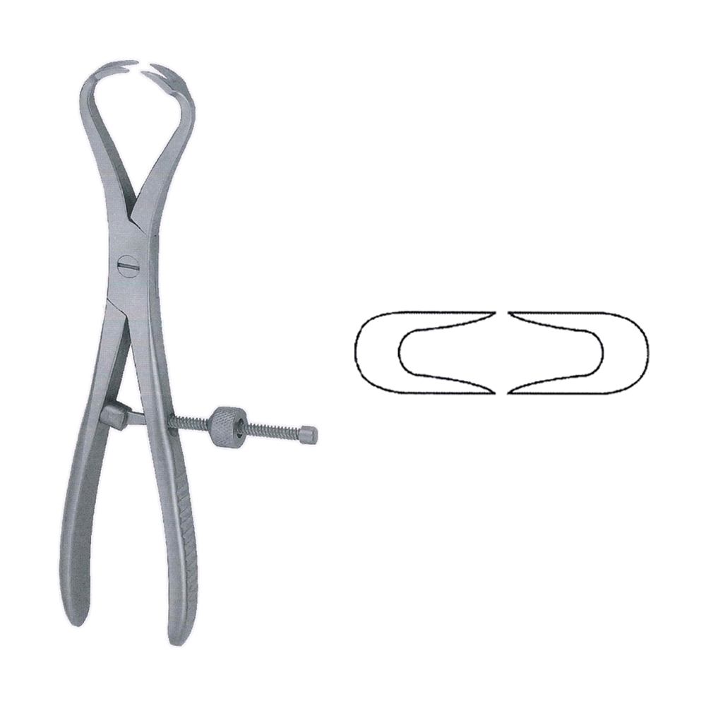 Patella Malleolar Forceps 21.0 cm, 8 1/4" (MB9-940)